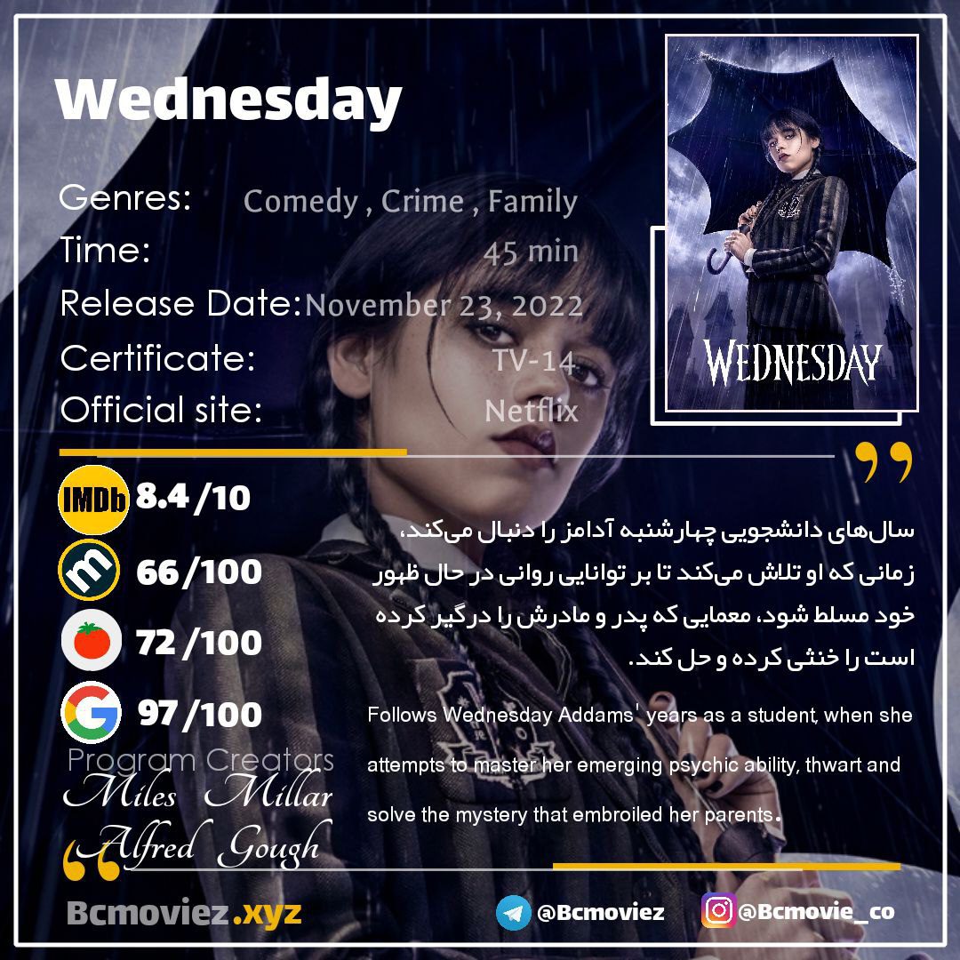 دانلود سریال Wednesday 2022