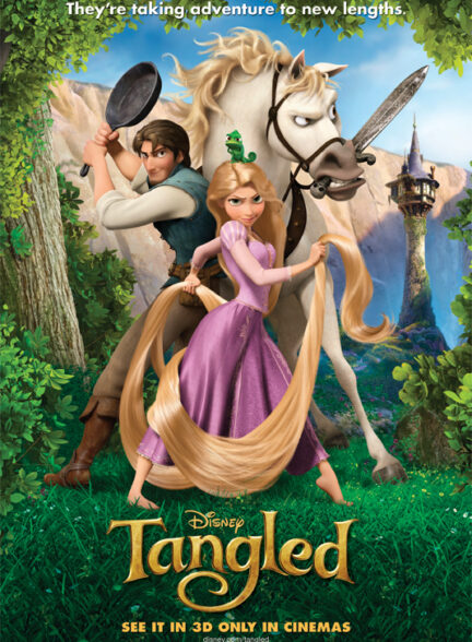 دانلود انیمیشن Tangled با دوبله فارسی و زیرنویس چسبیده